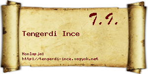 Tengerdi Ince névjegykártya